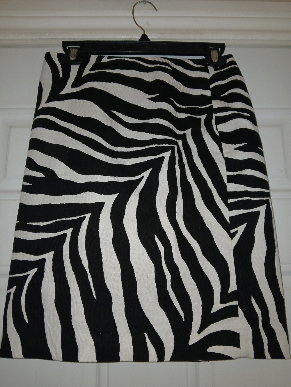 TALBOTS Womens Black & White Career Skirt - Sz 2 Petite